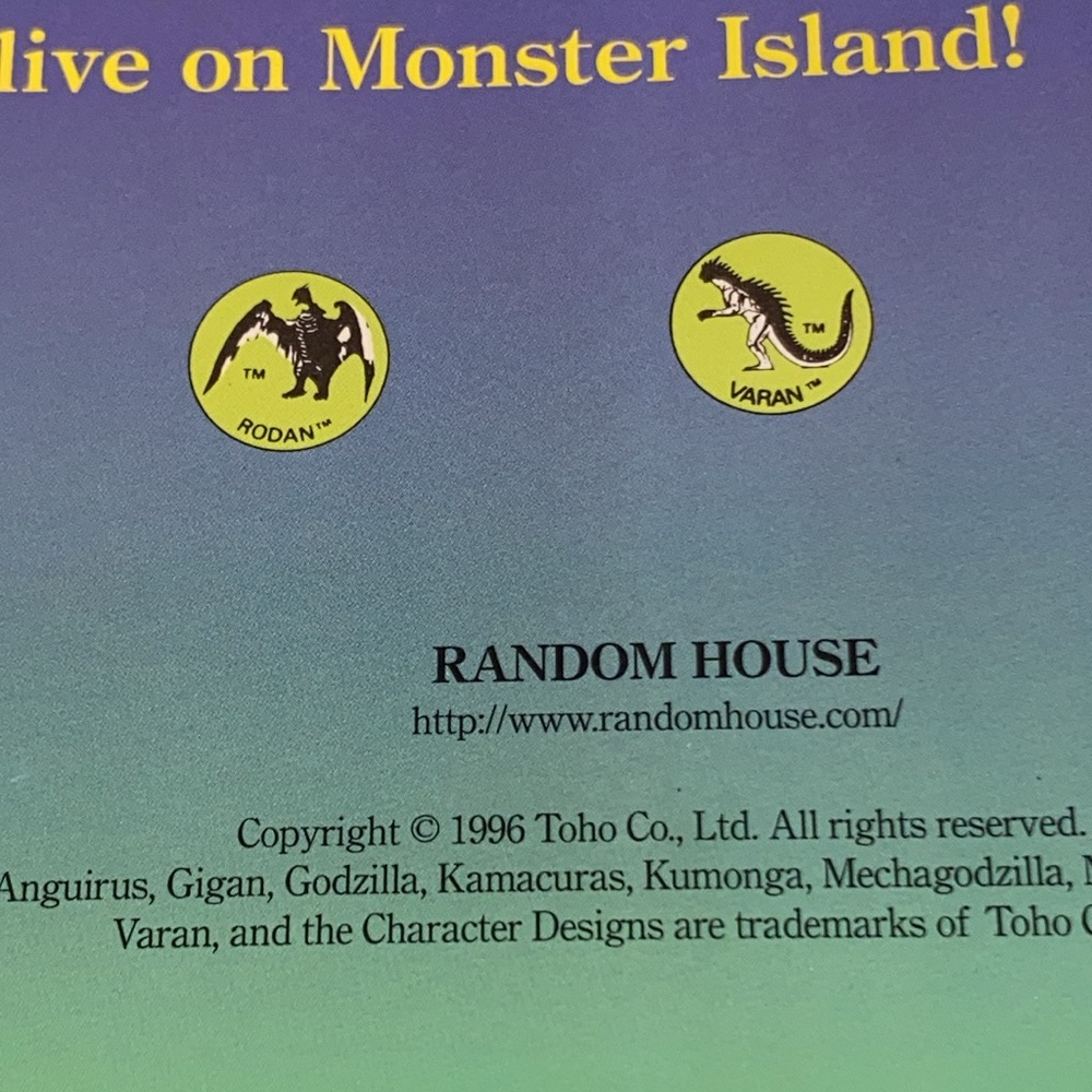 GODZILLA on Monster Island, by Jacqueline Dwyer, 1996, Random House, soft book - Picture 9 of 12